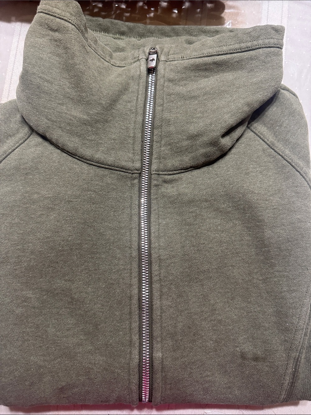 lululemon athletica Olive Green Hooded Sweatshirt